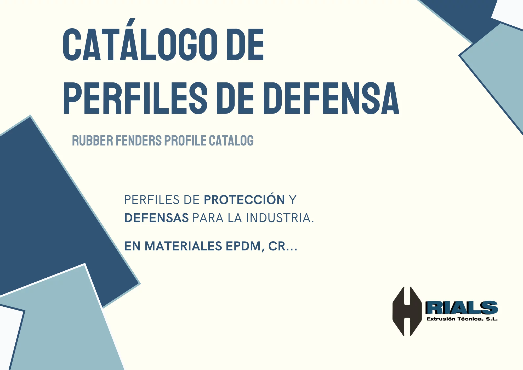 Schutz- und Abwehrgummiprofile Listado de perfiles de goma de protección y defensa