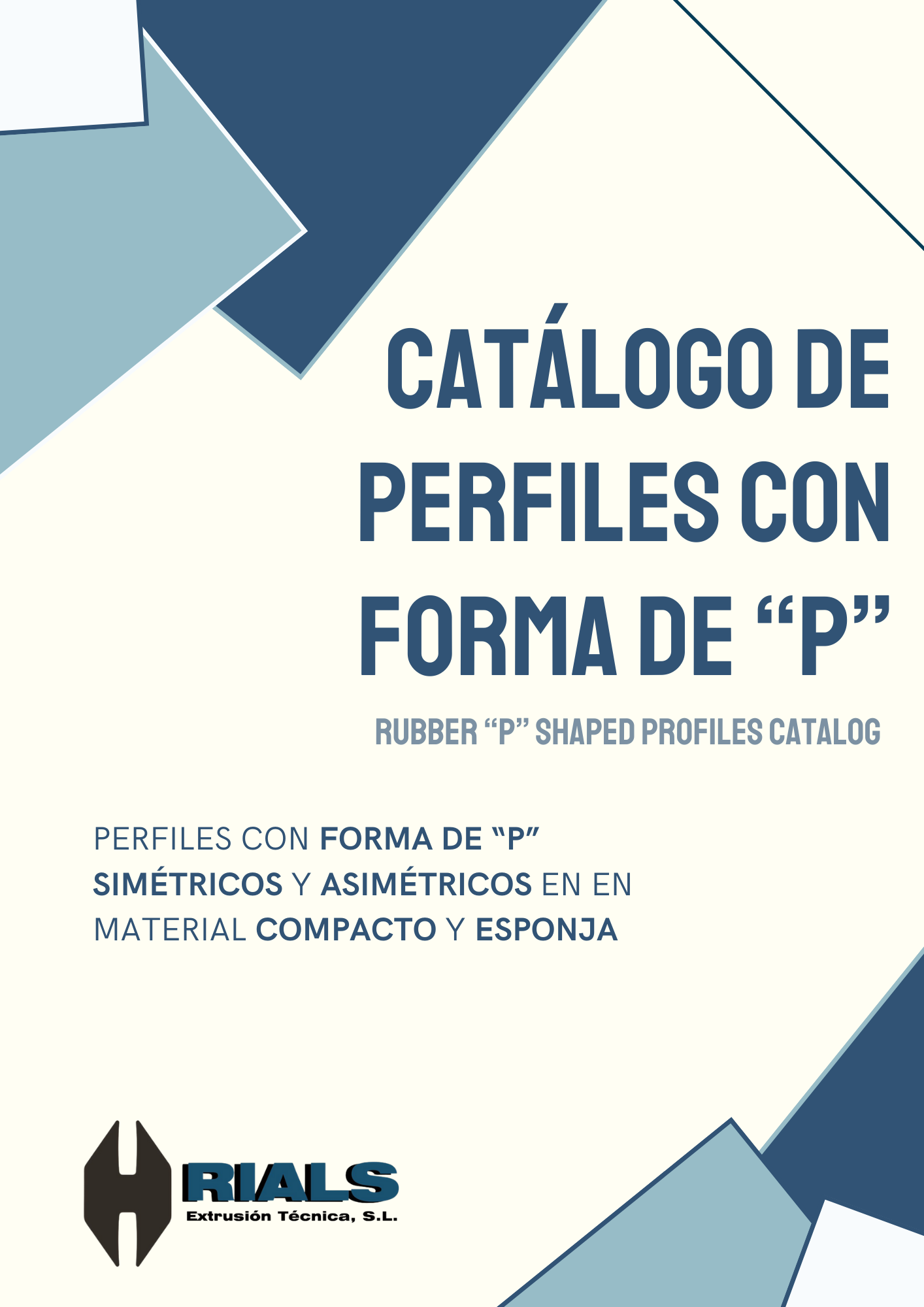 P-förmige Profile" Perfiles de goma con forma de "P" o similar.